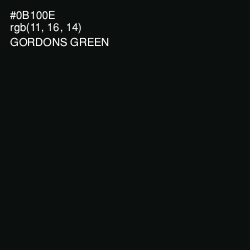 #0B100E - Gordons Green Color Image